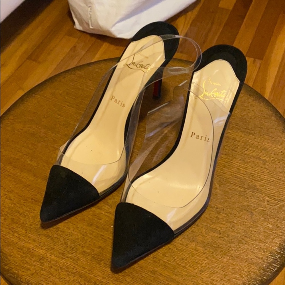Women’s Christian Louboutin Translucent Pumps